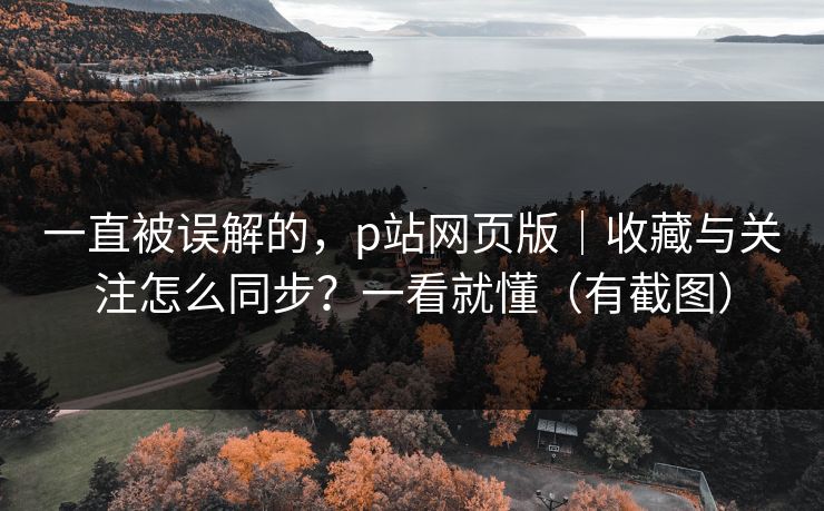 一直被误解的，p站网页版｜收藏与关注怎么同步？一看就懂（有截图）