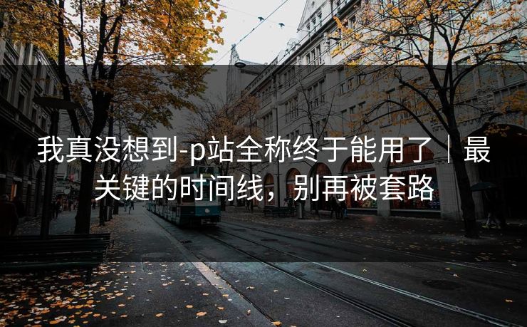 我真没想到-p站全称终于能用了｜最关键的时间线，别再被套路