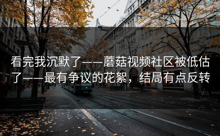 看完我沉默了——蘑菇视频社区被低估了——最有争议的花絮，结局有点反转